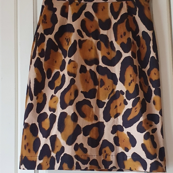 Vivienne Westwood Anglomania Iconic Leopard print cotton pencil skirt 40 NWOT - Picture 1 of 8